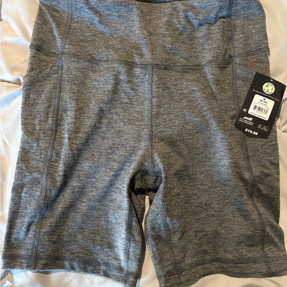 Avia Women's Heather Gray Bike Shorts